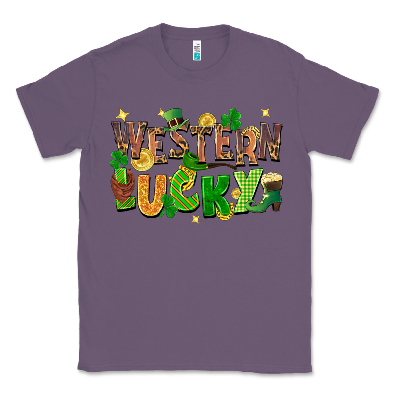 Western Lucky St. Patricks Day Classic Tee by FaDigitalArtStudio | Teevron