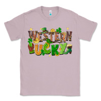 Lilac western lucky St. Patricks Day Classic Tee - FaDigitalArtStudio