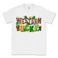 White western lucky St. Patricks Day Classic Tee - FaDigitalArtStudio