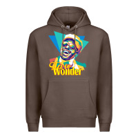 Coffee stevie wonder vintage Premium Hoodie - linhVisuals