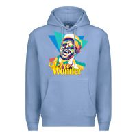 Colony Blue stevie wonder vintage Premium Hoodie - linhVisuals