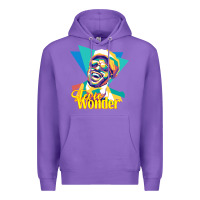 Purple stevie wonder vintage Premium Hoodie - linhVisuals