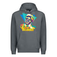 Rock stevie wonder vintage Premium Hoodie - linhVisuals
