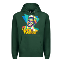Sports Green stevie wonder vintage Premium Hoodie - linhVisuals