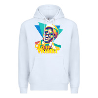White stevie wonder vintage Premium Hoodie - linhVisuals
