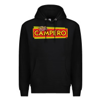 Black suitable-pollo-campero-worn Premium Hoodie - linhVisuals