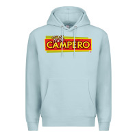 Blue Mist suitable-pollo-campero-worn Premium Hoodie - linhVisuals