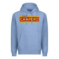 Colony Blue suitable-pollo-campero-worn Premium Hoodie - linhVisuals
