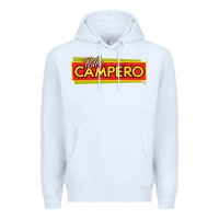 White suitable-pollo-campero-worn Premium Hoodie - linhVisuals