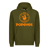 Army Green suitable-popeyes-worn Premium Hoodie - linhVisuals