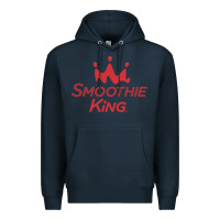 Navy suitable-smoothie-king-worn Premium Hoodie - linhVisuals