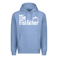 Colony Blue mens the fishfather funny fish father day lover t shirt t shirt Premium Hoodie - linhVisuals