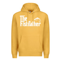 Mustard mens the fishfather funny fish father day lover t shirt t shirt Premium Hoodie - linhVisuals