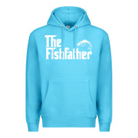 Ocean Blue mens the fishfather funny fish father day lover t shirt t shirt Premium Hoodie - linhVisuals