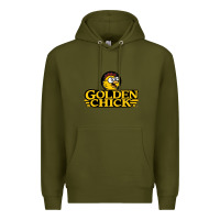Army Green suitable-golden-chick-worn Premium Hoodie - linhVisuals
