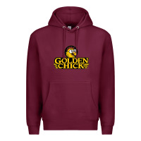 Burgundy suitable-golden-chick-worn Premium Hoodie - linhVisuals