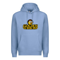 Colony Blue suitable-golden-chick-worn Premium Hoodie - linhVisuals