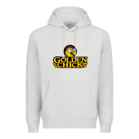 Dove Grey suitable-golden-chick-worn Premium Hoodie - linhVisuals