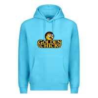 Ocean Blue suitable-golden-chick-worn Premium Hoodie - linhVisuals
