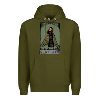 Army Green neko case clässic Premium Hoodie - linhVisuals