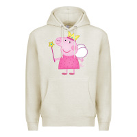 Oatmeal Heather pig Premium Hoodie - linhVisuals
