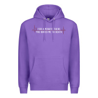 Purple for a minute there you bored me to death Premium Hoodie - linhVisuals