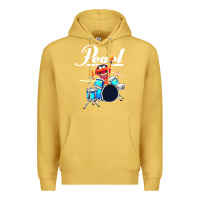 Antique Gold the muppet show animal playing pearl drums Premium Hoodie - linhVisuals