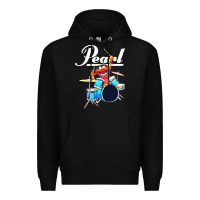 Black the muppet show animal playing pearl drums Premium Hoodie - linhVisuals
