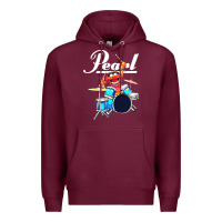 Burgundy the muppet show animal playing pearl drums Premium Hoodie - linhVisuals