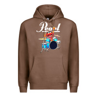 Chestnut the muppet show animal playing pearl drums Premium Hoodie - linhVisuals