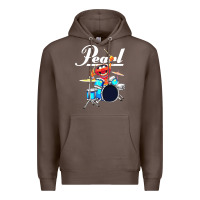 Coffee the muppet show animal playing pearl drums Premium Hoodie - linhVisuals