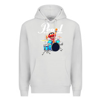 Dove Grey the muppet show animal playing pearl drums Premium Hoodie - linhVisuals