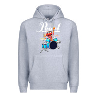 Heather Grey the muppet show animal playing pearl drums Premium Hoodie - linhVisuals