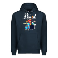 Navy the muppet show animal playing pearl drums Premium Hoodie - linhVisuals