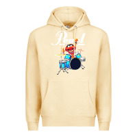 Pina Colada the muppet show animal playing pearl drums Premium Hoodie - linhVisuals