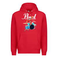 Red the muppet show animal playing pearl drums Premium Hoodie - linhVisuals
