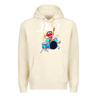 Sandshell the muppet show animal playing pearl drums Premium Hoodie - linhVisuals