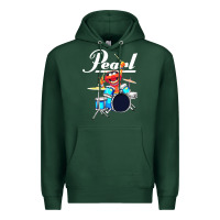 Sports Green the muppet show animal playing pearl drums Premium Hoodie - linhVisuals