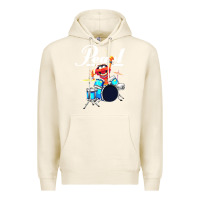 Tofu the muppet show animal playing pearl drums Premium Hoodie - linhVisuals
