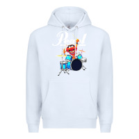 White the muppet show animal playing pearl drums Premium Hoodie - linhVisuals