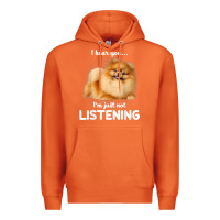 Carrot pomeranian i hear you not listening t shirt Premium Hoodie - linhVisuals