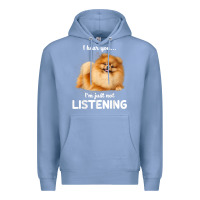 Colony Blue pomeranian i hear you not listening t shirt Premium Hoodie - linhVisuals