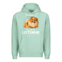 Seafoam pomeranian i hear you not listening t shirt Premium Hoodie - linhVisuals