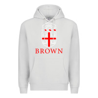 Dove Grey brown university Premium Hoodie - linhVisuals