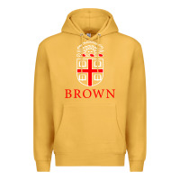 Mustard brown university Premium Hoodie - linhVisuals