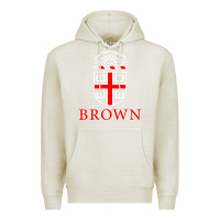 Oatmeal Heather brown university Premium Hoodie - linhVisuals