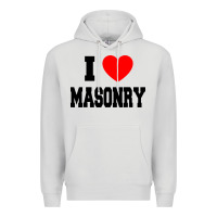 I Love Masonry Premium Hoodie | Teevron