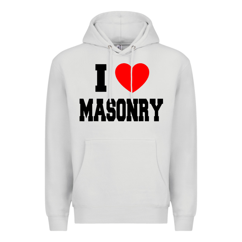 I Love Masonry Premium Hoodie by linhVisuals | Teevron