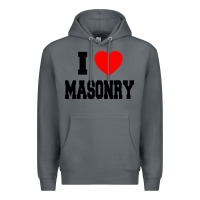 Rock i love masonry Premium Hoodie - linhVisuals