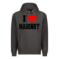 Smoke i love masonry Premium Hoodie - linhVisuals